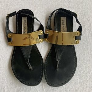 Steve Madden Black Sandals